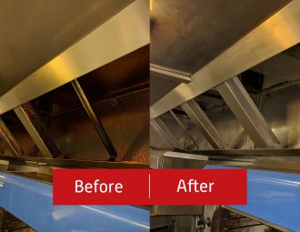 before and after ductwork cleaning